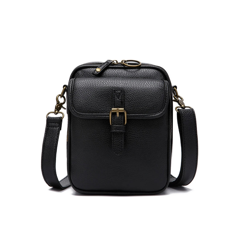 Minimalist Fashion Small Leather Shoulder Bag - Versatile and Practical Crossbody for Daily Use