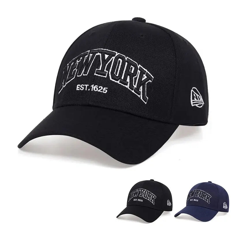Boné de beisebol bordado com letras de Nova York