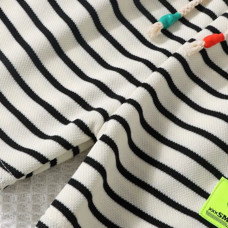 Conjunto de 2 peças de shorts de manga curta para crianças