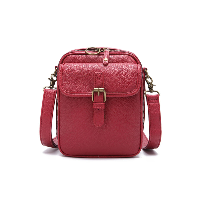 Minimalist Fashion Small Leather Shoulder Bag - Versatile and Practical Crossbody for Daily Use
