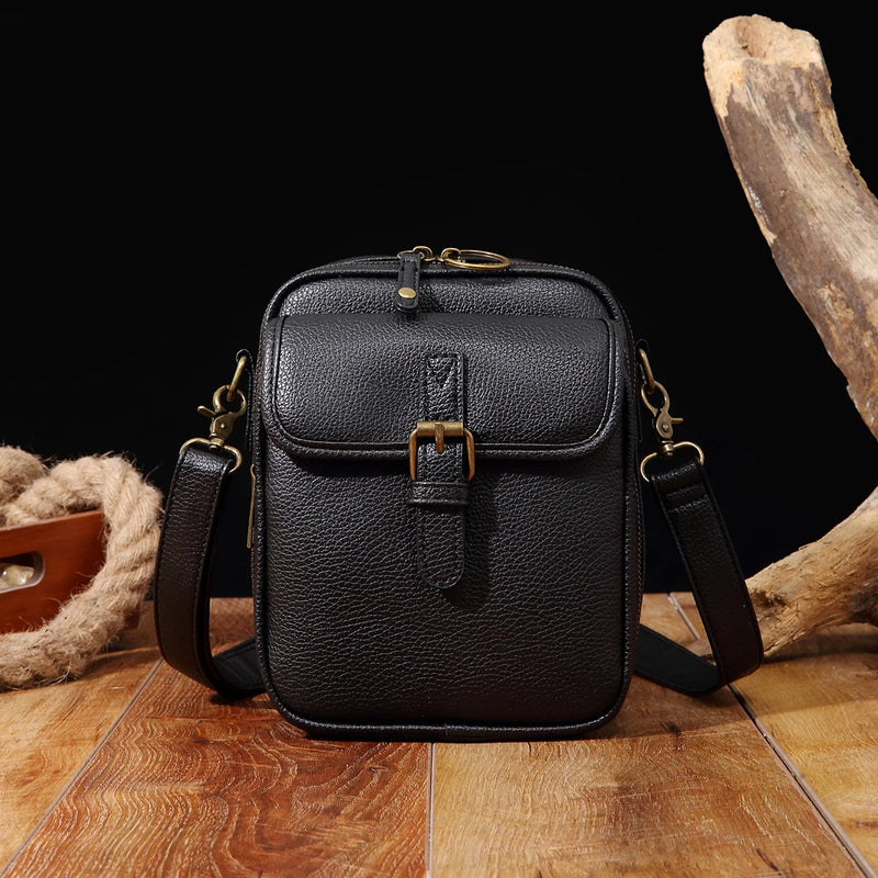 Minimalist Fashion Small Leather Shoulder Bag - Versatile and Practical Crossbody for Daily Use