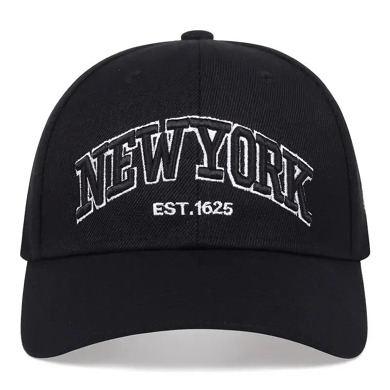 Boné de beisebol bordado com letras de Nova York
