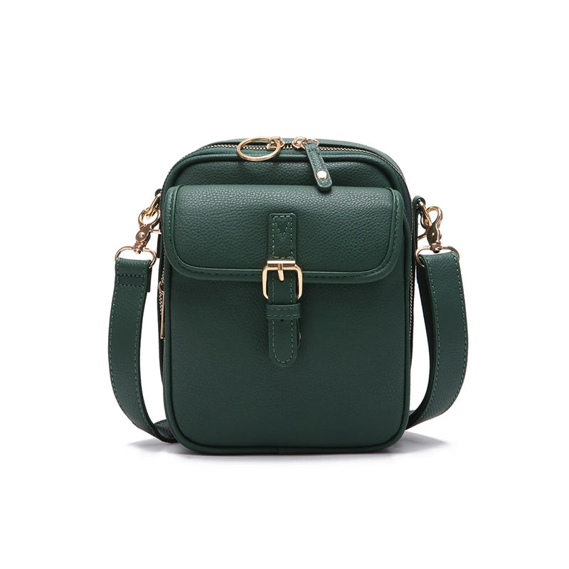 Minimalist Fashion Small Leather Shoulder Bag - Versatile and Practical Crossbody for Daily Use